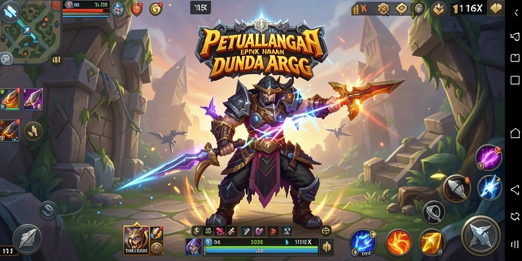 Screenshot menampilkan aksi seru dalam gameplay ARPG 116X.