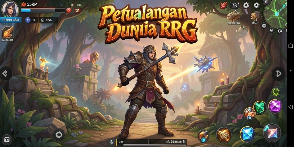 Tampilan mendebarkan dari gameplay RPG 55RP yang penuh petualangan.