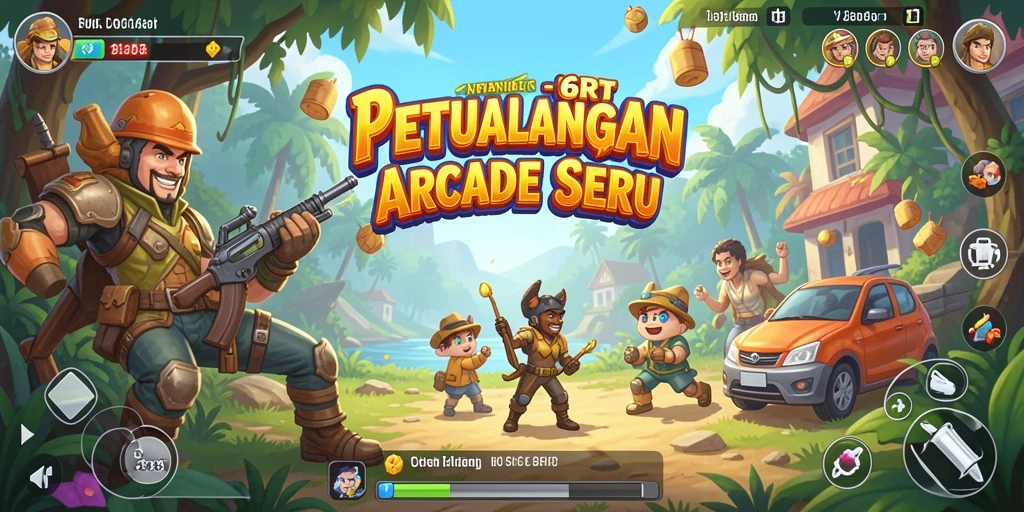 Screenshot gameplay 6RT yang penuh aksi dan tantangan.