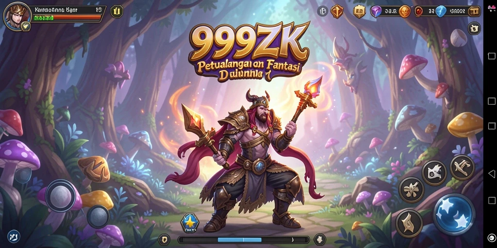Screenshot menampilkan aksi petualangan mendebarkan di 999ZK.