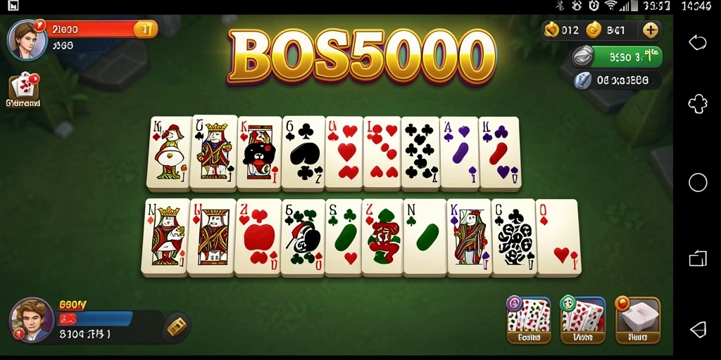 Screenshot gameplay Domino BOS5000 menampilkan aksi seru dan grafis menarik.