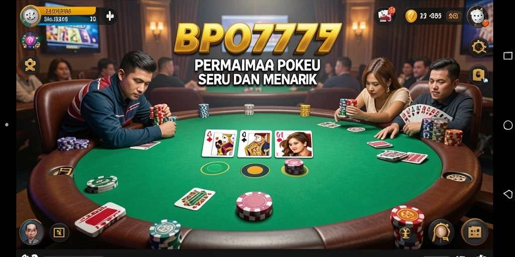 Tampilan menarik dari gameplay Poker di BPO777.