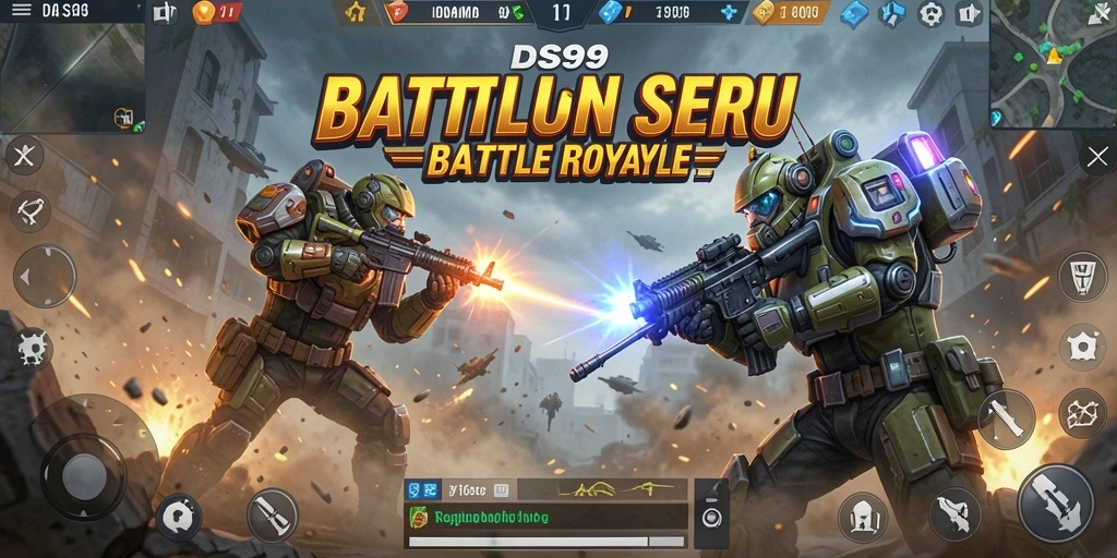 Tampilan gameplay Battle Royale seru di DS99.