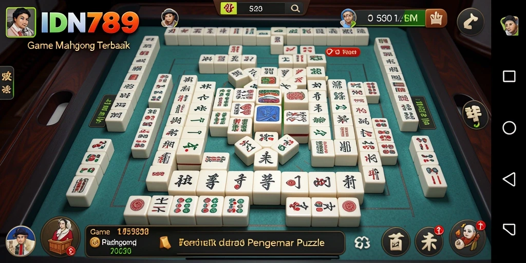 Screenshot IDN789 menampilkan gameplay Mahjong yang seru dan menarik.