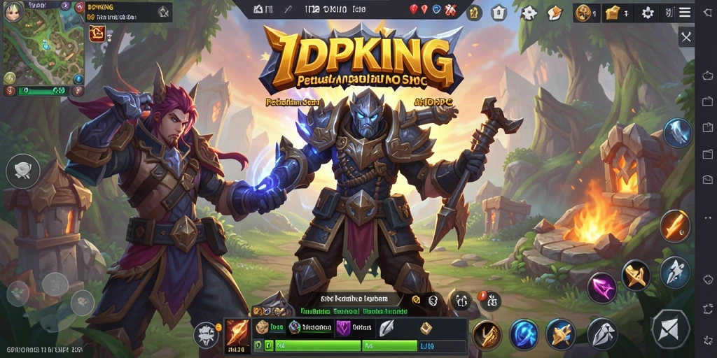 Tampilan permainan utama dari IDPKING dalam format MMORPG yang seru.