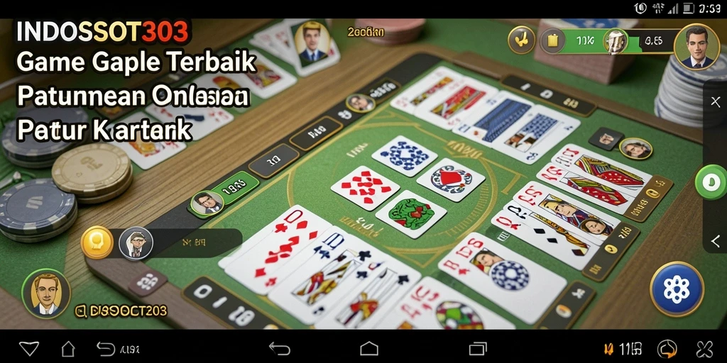 Tampilan gameplay Gaple yang menarik dan interaktif.