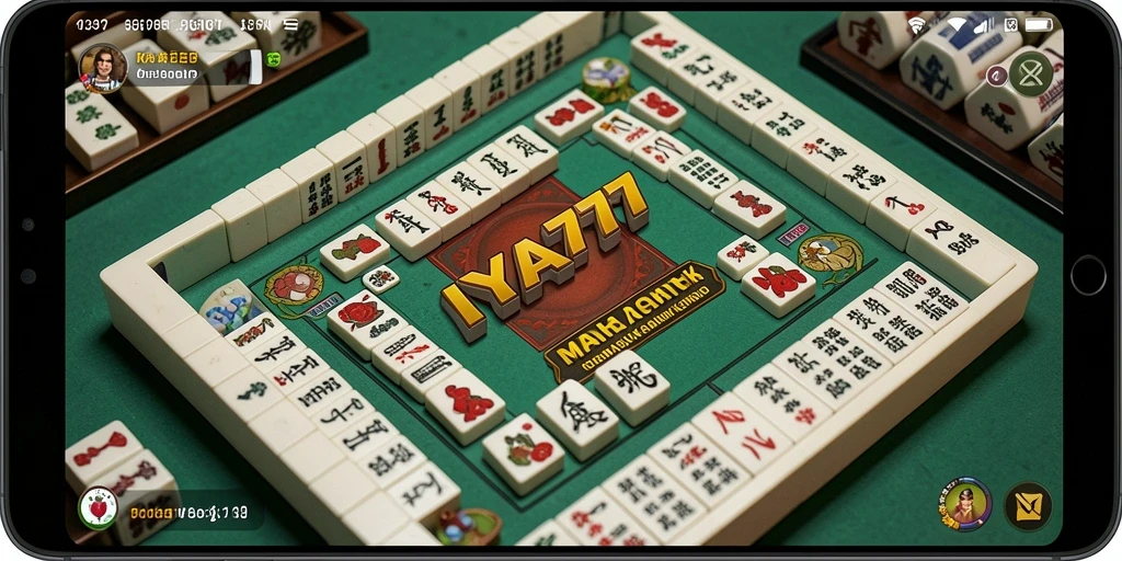 Tampilan gameplay Mahjong yang menarik dan penuh warna.