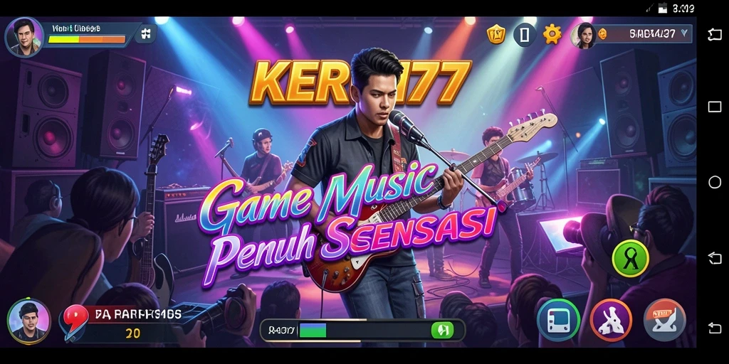 Tampilan gameplay KEREN77 yang penuh warna dan dinamis.