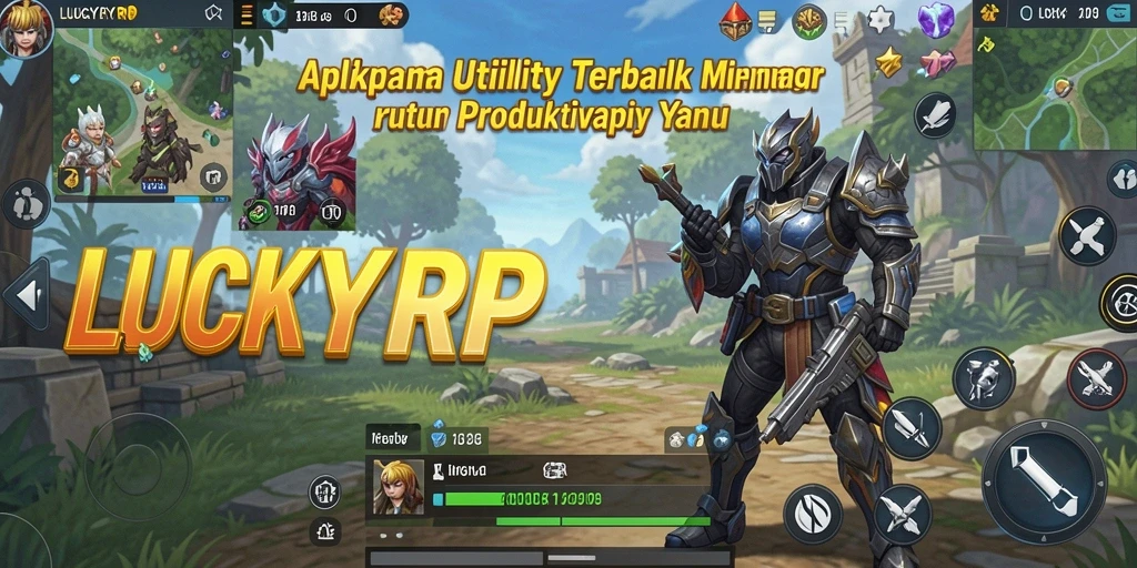Tampilan antarmuka LUCKYRP yang menarik dan mudah digunakan.