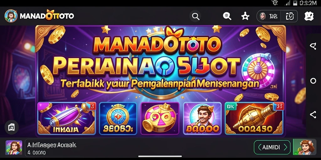 Screenshot gameplay MANADOTOTO menampilkan keseruan bermain slot.
