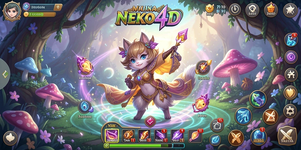 Tampilan layar utama yang menampilkan aksi strategis di NEKO4D.