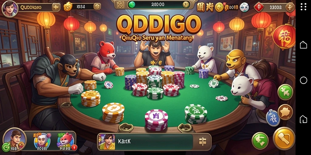 Gambar gameplay seru ODDIGO dengan aksi QiuQiu yang mendebarkan.