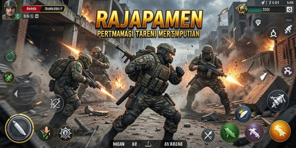 Tampilan gameplay menakjubkan dalam RAJAPAMEN.