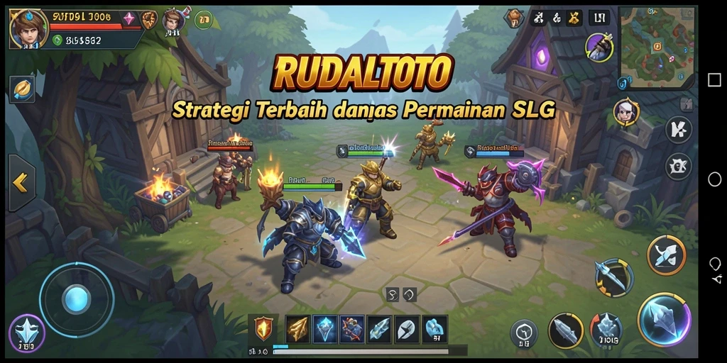 Tangkapan layar gameplay RUDALTOTO menampilkan aksi strategi yang mendebarkan.