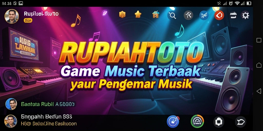 Tampilan gameplay RUPIAHTOTO dengan lagu-lagu menarik dan interaksi menyenangkan.
