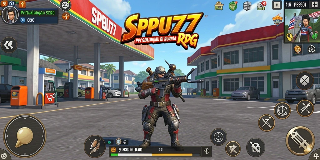Screenshot gameplay SPBU77 menampilkan pertarungan seru dan petualangan menantang.