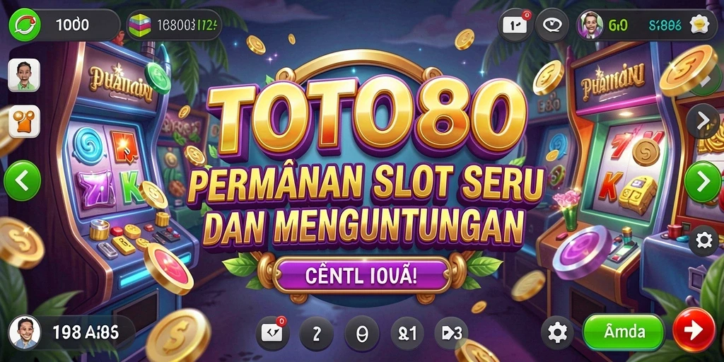 Screenshot gameplay TOTO80 menampilkan mesin slot yang mengasyikkan.