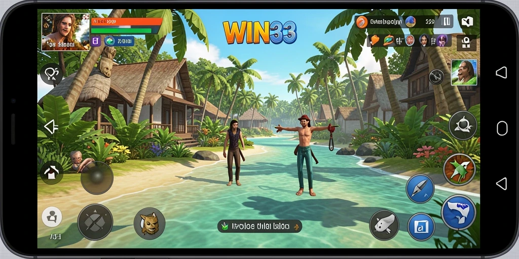 Visual menarik dari gameplay WIN33 yang seru dan santai.