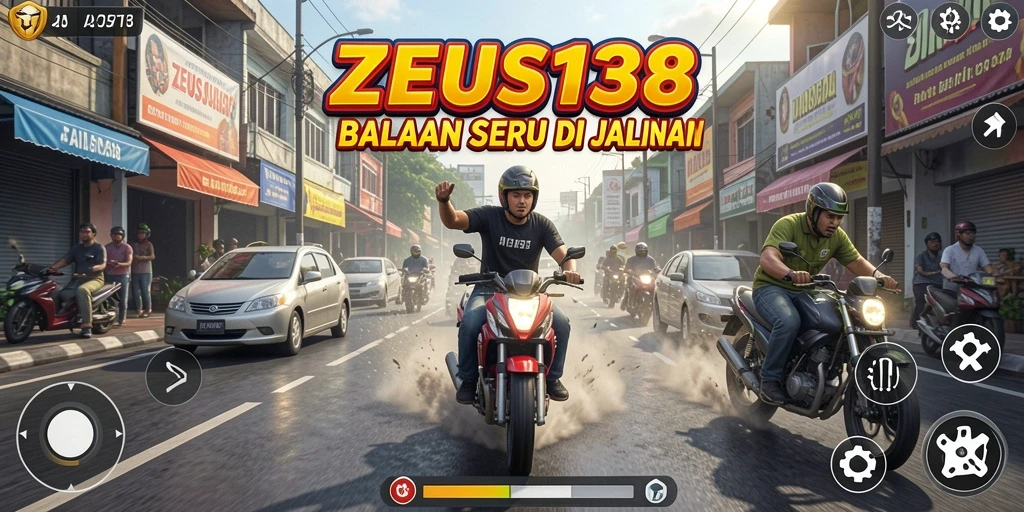 Gambar menampilkan aksi balapan penuh kecepatan dan ketegangan.